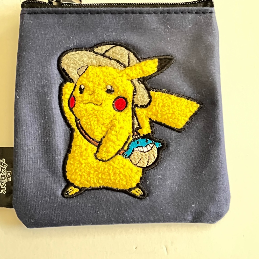 NEW POKEMON Detective Pikachu Pouch 2 Set - Blue and Navy - Picture 4 of 10